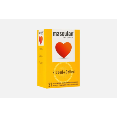 Презервативы Masculan Ribbed +Dotted (с колечками и пупырышками) №21