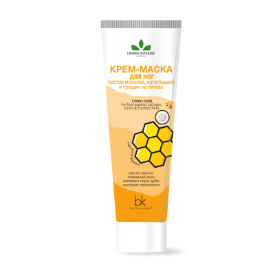 Белкосмекс HERBS INTENSE Крем-маска для ног против мозолей, натоптышей и трещин на пятках 70г  №1
