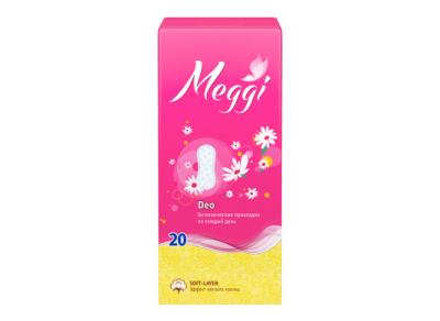 Прокладки гигиенические Meggi ежедневные Panty Deo ( soft-layer ) упаковка №20
