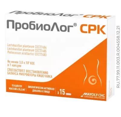 ПробиоЛог СРК БАД капсулы 435,5мг упаковка №15