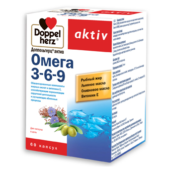 Доппельгерц актив БАД капсулы Омега 3-6-9 1 462мг упаковка №60