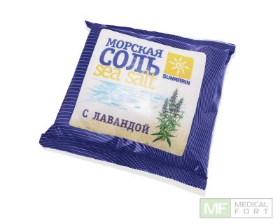 Соль косметическая морская природная с лавандой 1кг №1