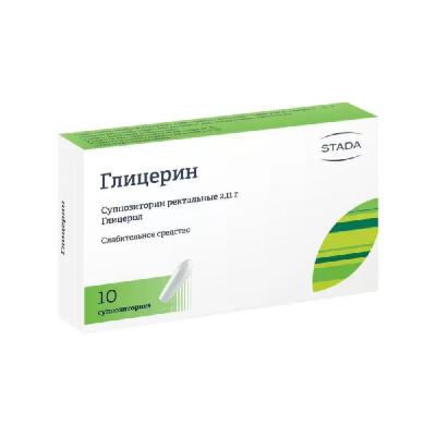 Глицерин суппозитории ректальн. 2,11г упаковка №10