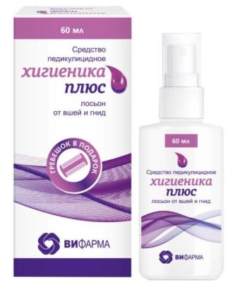 Средство педикулицидное  Хигиеника Плюс лосьон 60мл №1
