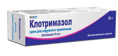 Клотримазол крем 1% 20г туба №1