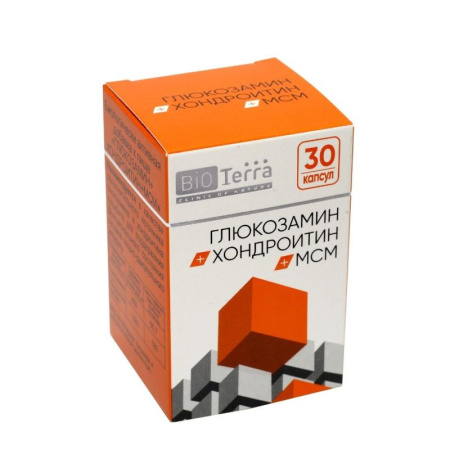 Глюкозамин+Хондроитин+МСМ БАД капсулы 926мг №30