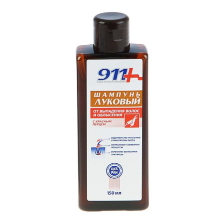 911 Ваша служба спасения Шампунь    Луковый с красным перцем 150мл упаковка №1