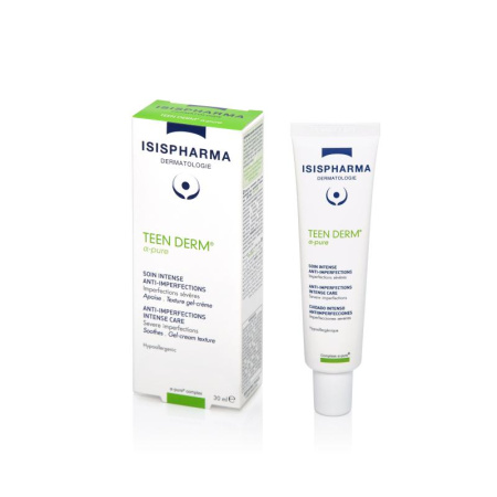 ISISPHARMA Гель-крем TEEN DERM a-pure д/интенсивного ухода за проблемной кожей с высокой степенью выраженности 30мл №1