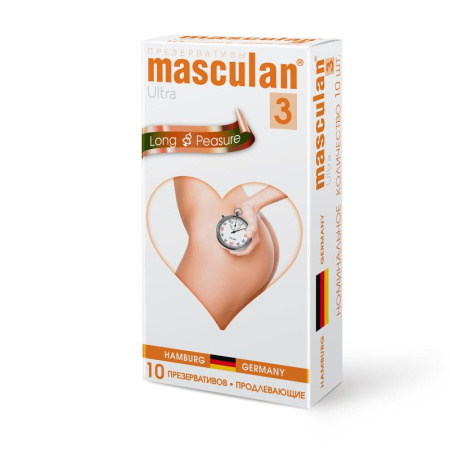 Презервативы Masculan Ultra-3 продлевающий №10